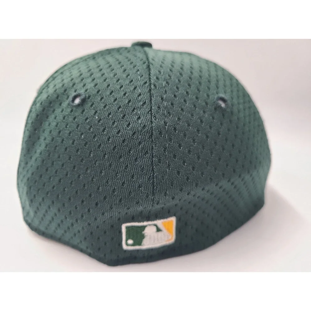 Vintage Oakland Athletics A's Stomper Bats New Era 59Fifty Fitted 6 5/8 Hat Cap‎